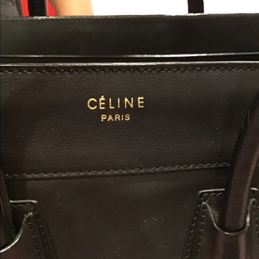 COPY - Celine micro luggage hand bag is smooth calf skin